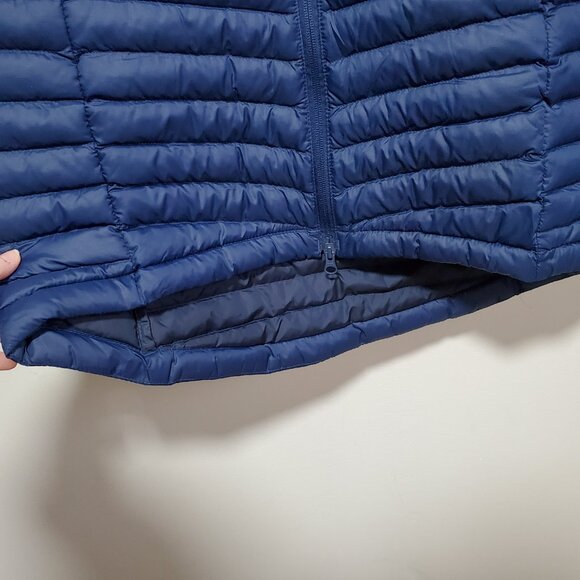 HELLY HANSEN Fernie Hooded Insulator Long Puffer Jacket Coat Navy Blue Womens XS - Picture 6 of 16